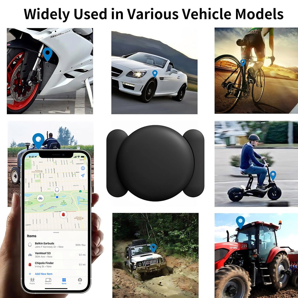 Mini GPS Vehicle Tracker Real-Time – Works with Apple Find My & Android Find My Device (No Subscription Required)