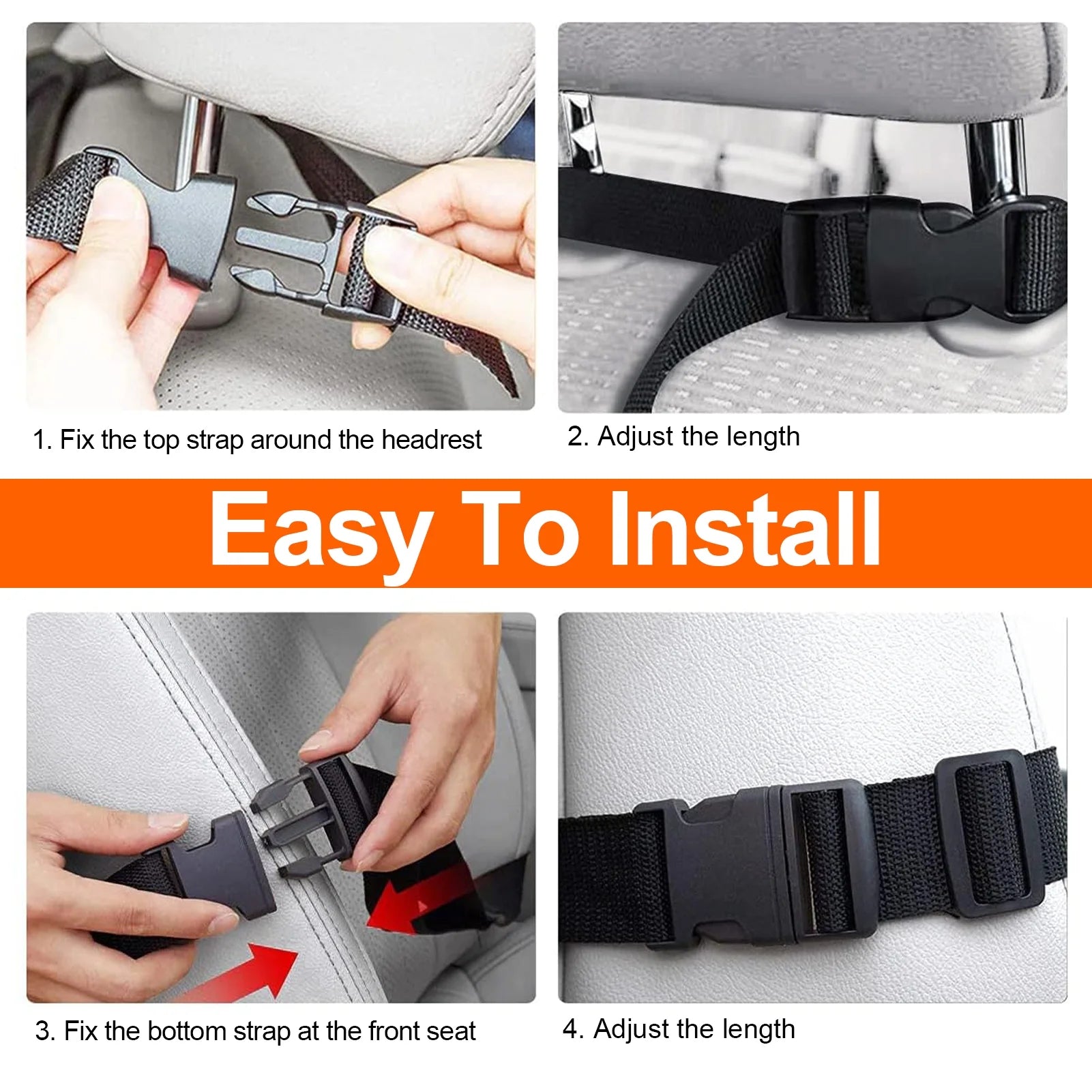 Stay Organized in the Backseat –  Backseat Organizer 2-Pack with Tablet Holder & 10 Pockets