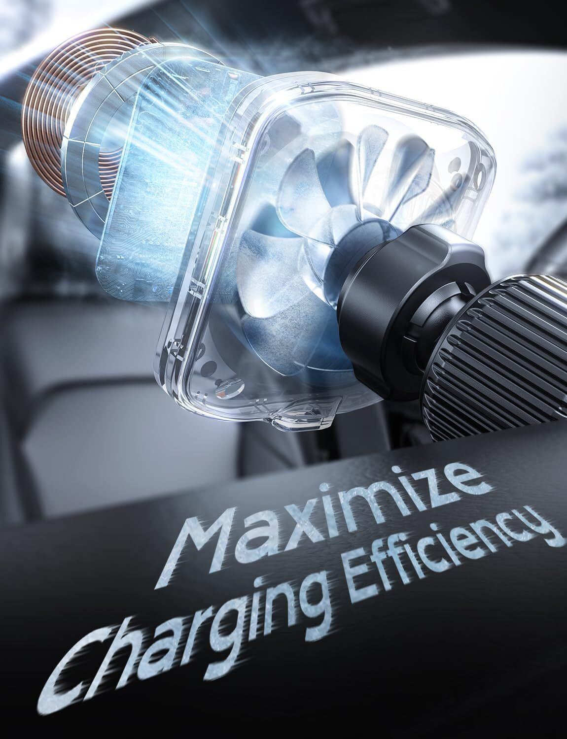 No More Overheating – MagSafe Fast Charger Mount with Cooling Fan | Stay Powered On Every Drive
