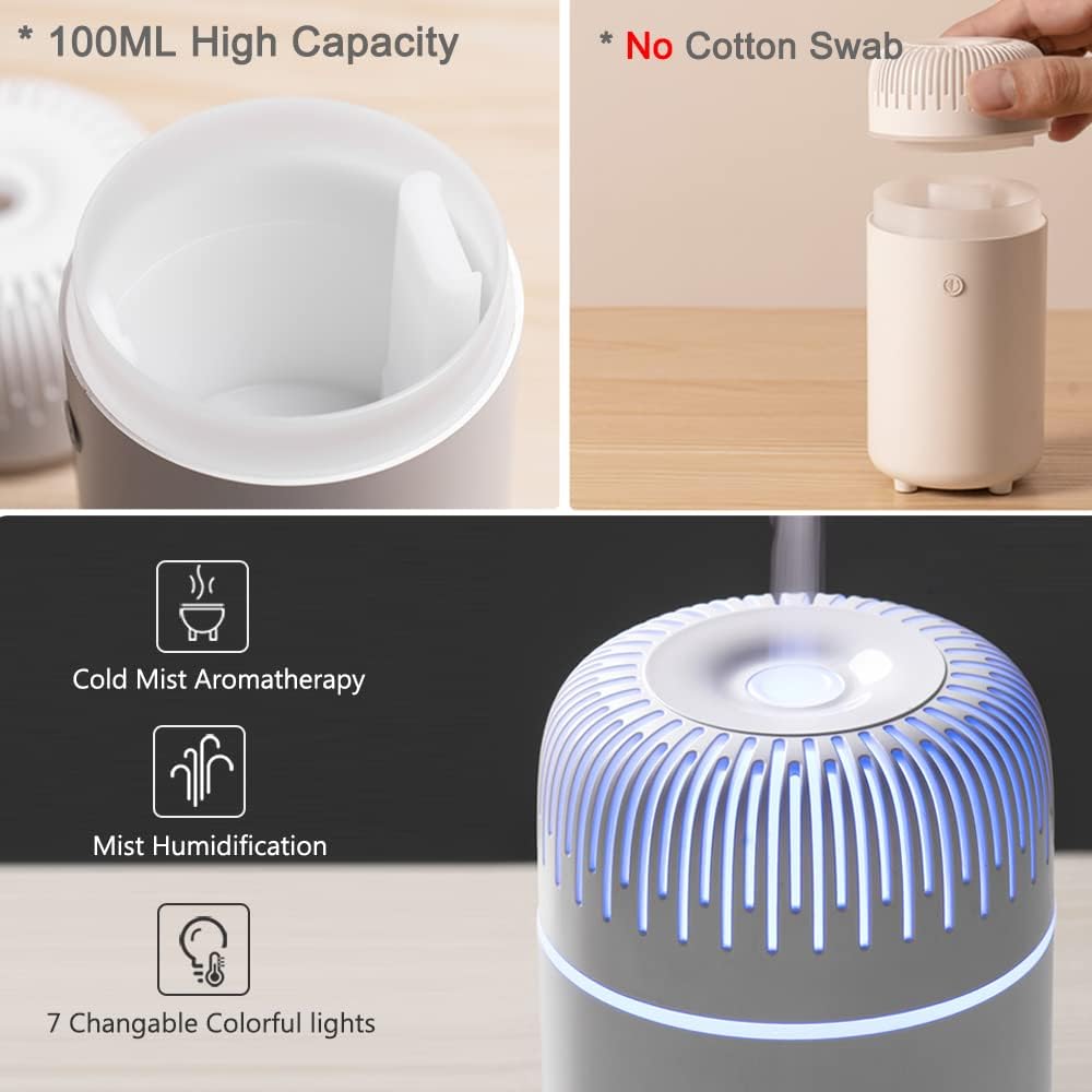 Drive Fresh - Car Diffuser Humidifier USB Aromatherapy Essential Oil Air Freshener USB Cool Mist Mini Portable Diffuser