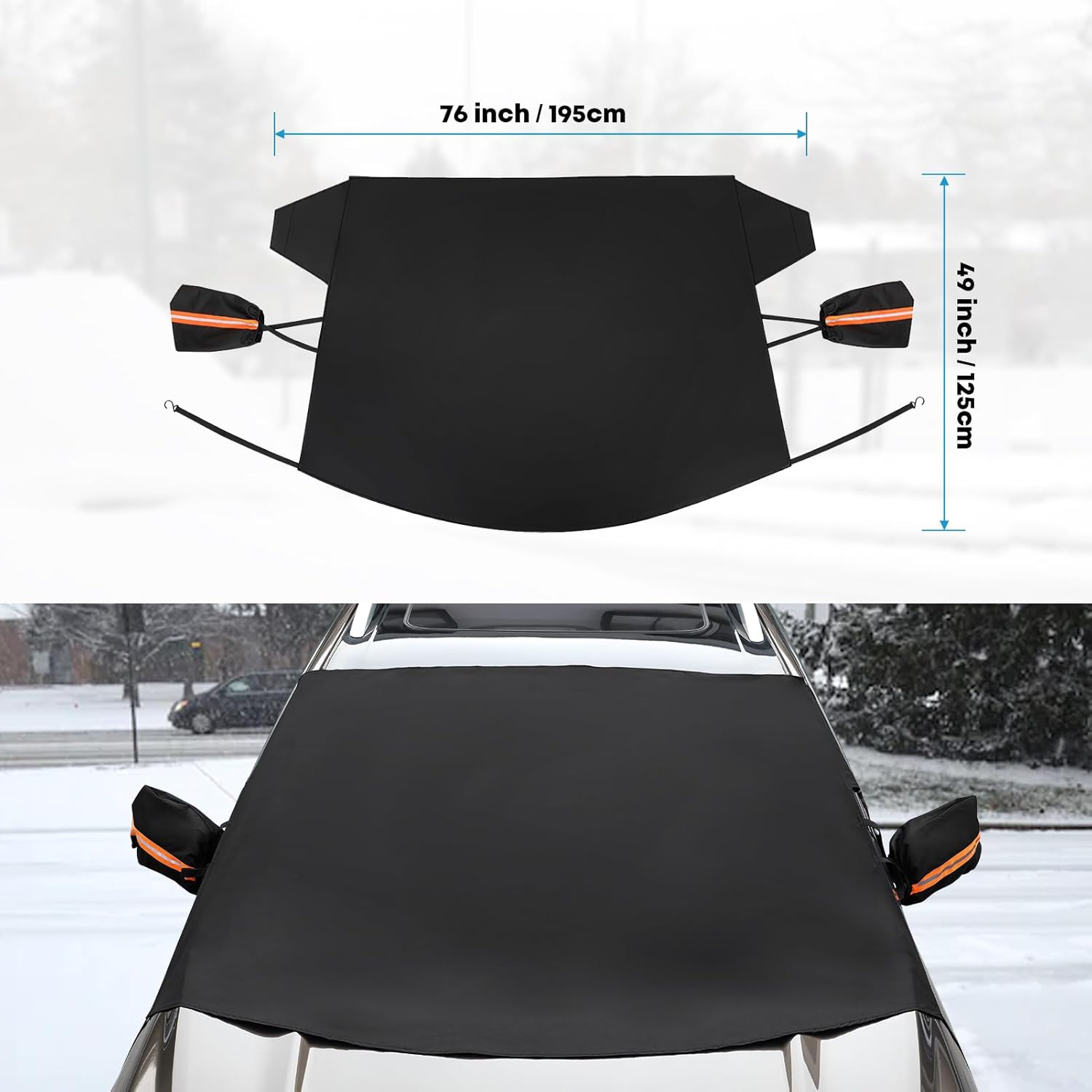 No More Scraping  | All-Weather Frost, Ice & Snow Cover for Cars & SUVs