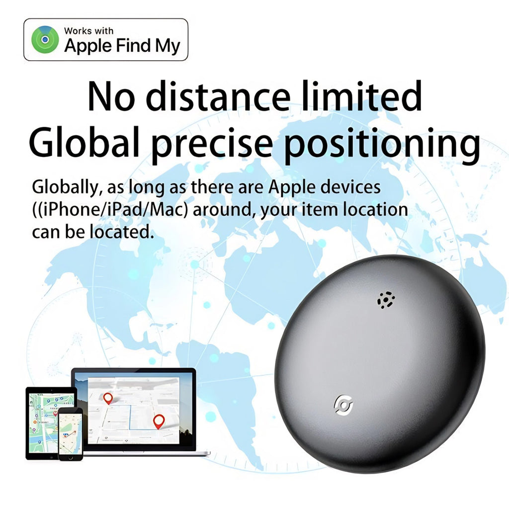 Mini GPS Vehicle Tracker Real-Time – Works with Apple Find My & Android Find My Device (No Subscription Required)