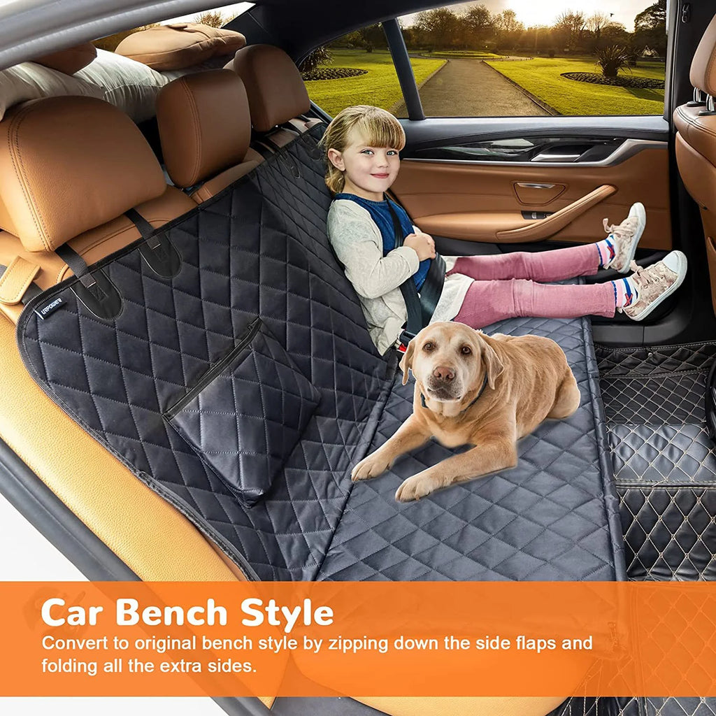 Drive Clean with Your Pet – Waterproof Dog Car Seat Cover Hammock | Scratch-Proof, Nonslip & Durable Protection