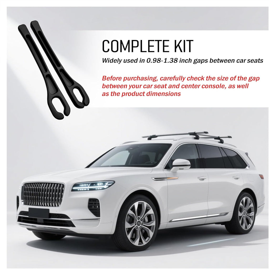 Stop Losing Items Between the Seats – 2-Pack Soft Car Seat Gap Filler Organizer with Storage Slots