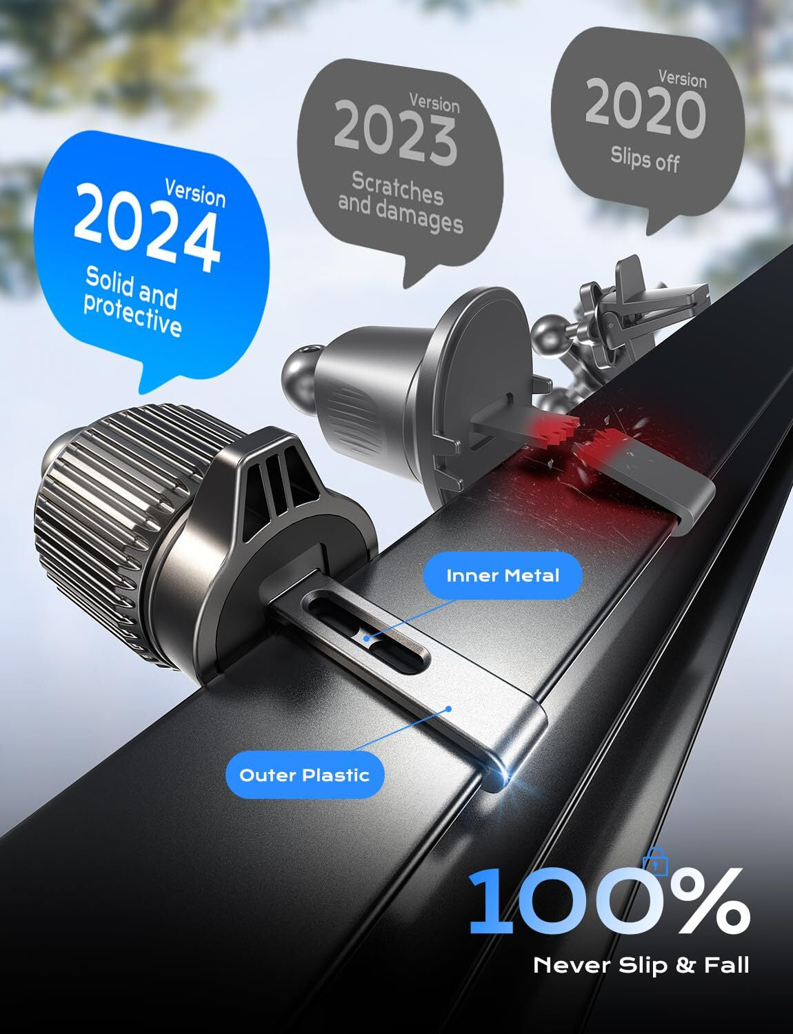 No More Overheating – MagSafe Fast Charger Mount with Cooling Fan | Stay Powered On Every Drive