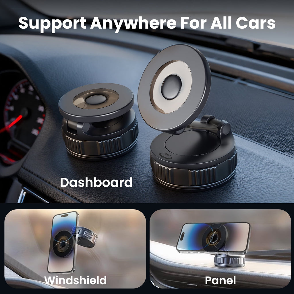 Stay Powered & Hands-Free – Wireless Fast Charging Car Mount | Auto-Clamp Phone Holder