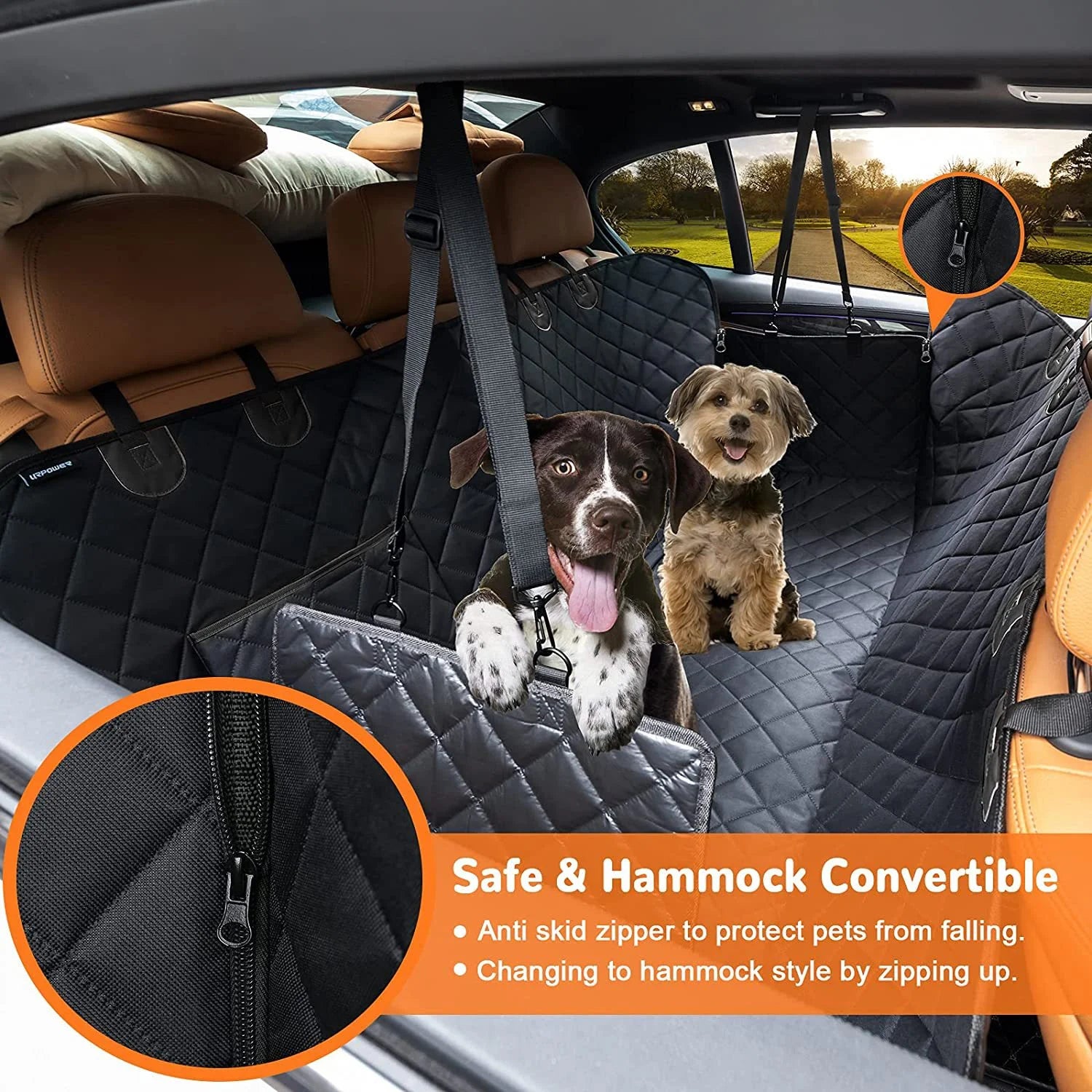 Drive Clean with Your Pet – Waterproof Dog Car Seat Cover Hammock | Scratch-Proof, Nonslip & Durable Protection